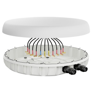 Peplink ANT-MAX-DUO 11-in-1 Dual Router Enclosure with 8x8 MIMO Cellular, MIMO WiFi, and GPS, up to 8.1 dBi gain, IP67 rated